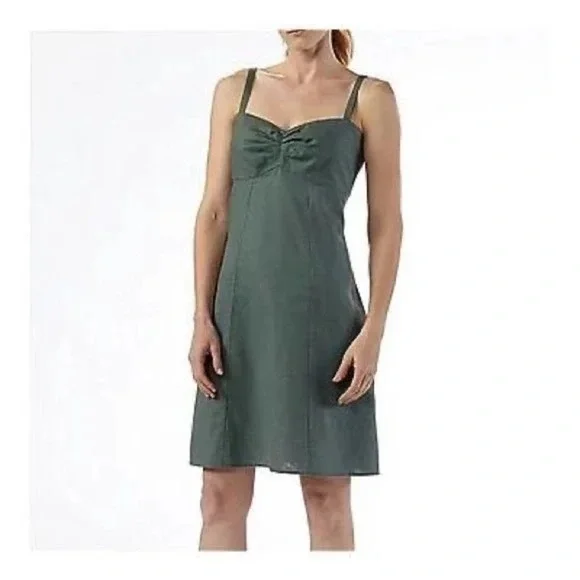 Patagonia | Dresses | Patagonia Dress Womens 4 Green Summertime Aline Tank  Hemp Cotton Light Casual | Poshmark